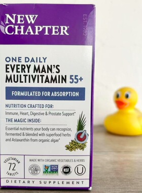 New Chapter新章男性Man55+55岁以上综合复合维生素one daily一粒