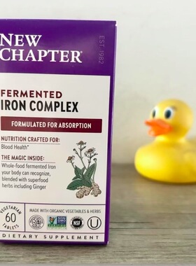 New Chapter新章Iron Complex复合综合铁片补血气配方60粒/27.05