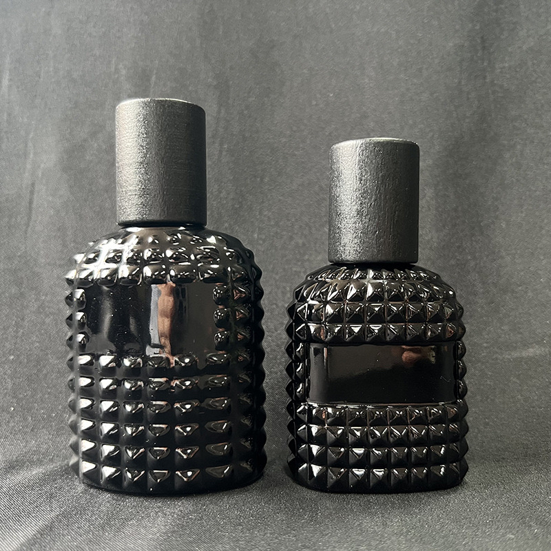 宇兮YUXI 30ml50ml菠萝型黑色玻璃香水瓶/分装瓶/喷雾瓶/按压空瓶