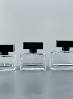 宇兮YUXI 香水瓶15卡口化妆品分装方瓶带盖 30ml100ml喷雾玻璃瓶