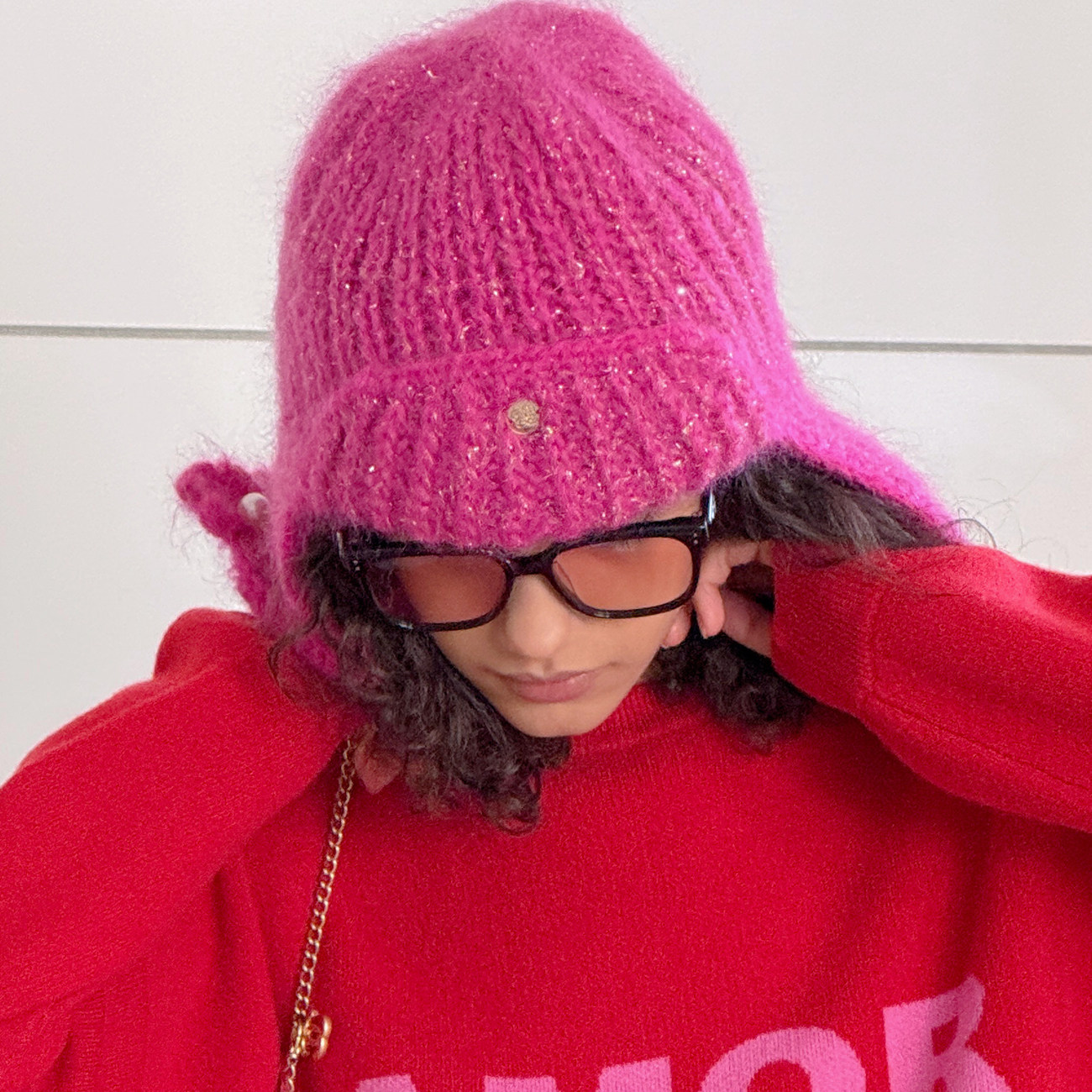 TZCO 24冬「玫玫雷锋帽」康宝莱南非马海毛纯手织超厚保暖针织帽,服饰配件/皮带/帽子/围巾,帽子,淘宝优惠券,粉丝福利购,淘宝优惠卷