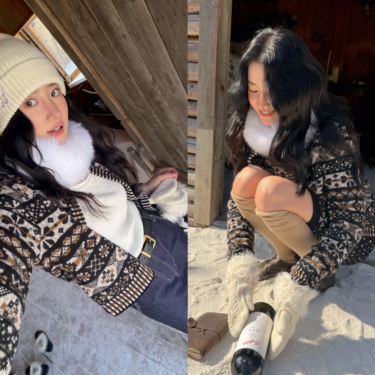 TZCO 25冬「费尔岛套装」康赛妮羊毛羊绒原创设计冬日氛围感毛衣