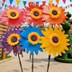 36cm玻钎杆向日葵户外插地太阳花幼儿园景区广告楼盘装 饰礼品