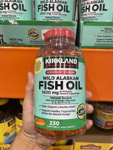 美国直邮Kirkland柯兰克野生深海鱼油omega3原装进口成人软胶囊