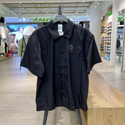 阿迪达斯男女短袖秋翻领时尚运动衬衫HM9977 9975 IA8099 JP0653