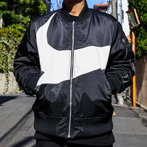 新款Nike耐克男装冬季两面穿棒球服飞行员棉衣运动夹克外套DD6056