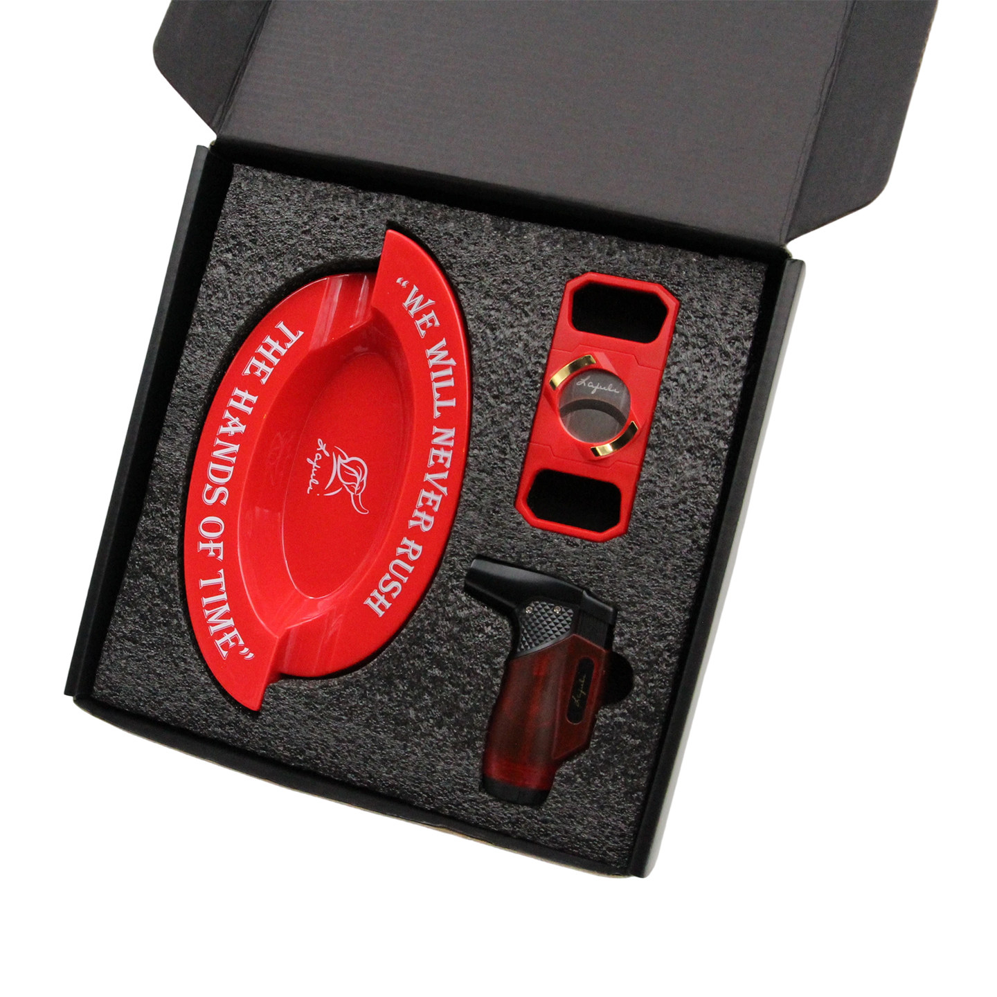 包邮 Lafuli雪茄工具三件套装 新手入门雪茄烟灰缸打火机剪刀