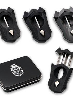 包邮 日本进口SIGLO雪茄剪V型 世纪不锈钢便携雪茄刀433D