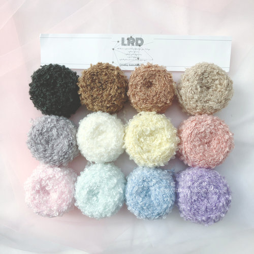 diy圈圈线少女风微弹diy娃娃头发