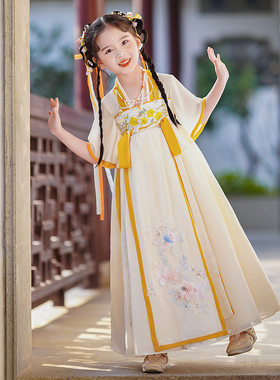 女童仙气汉服夏季可爱连衣裙改良唐装古代公主裙中国风民族童装夏