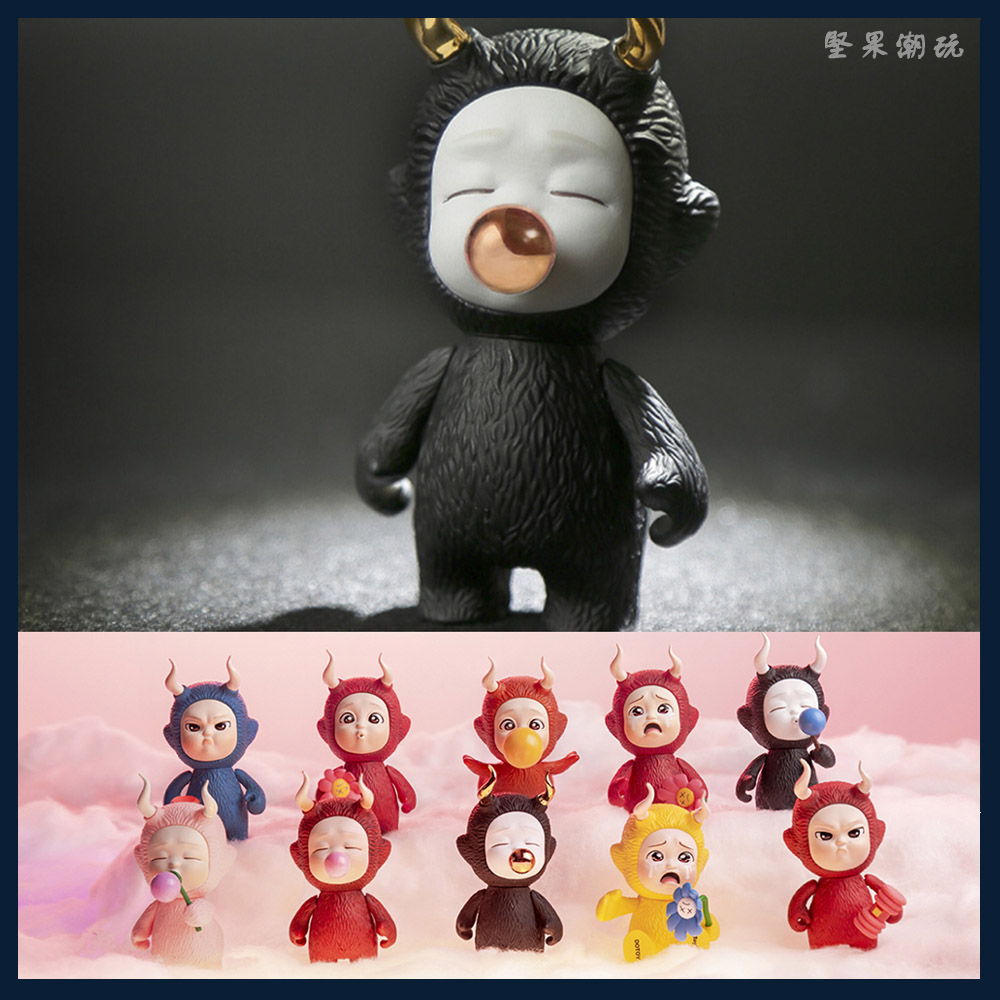 正版 angel boy童心系列系列盲盒 可爱吹泡泡公仔手办 确认款全套