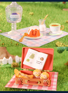 POPMART泡泡玛特 KOUKOU悠闲下午茶系列盲盒 可爱摆件郊游道具