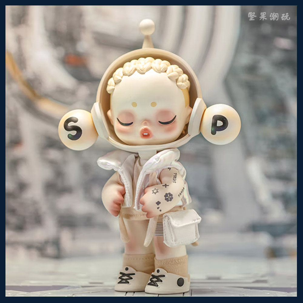 popmart泡泡玛特 skullpanda ootd溯光大号手办潮玩 艺术收藏摆件