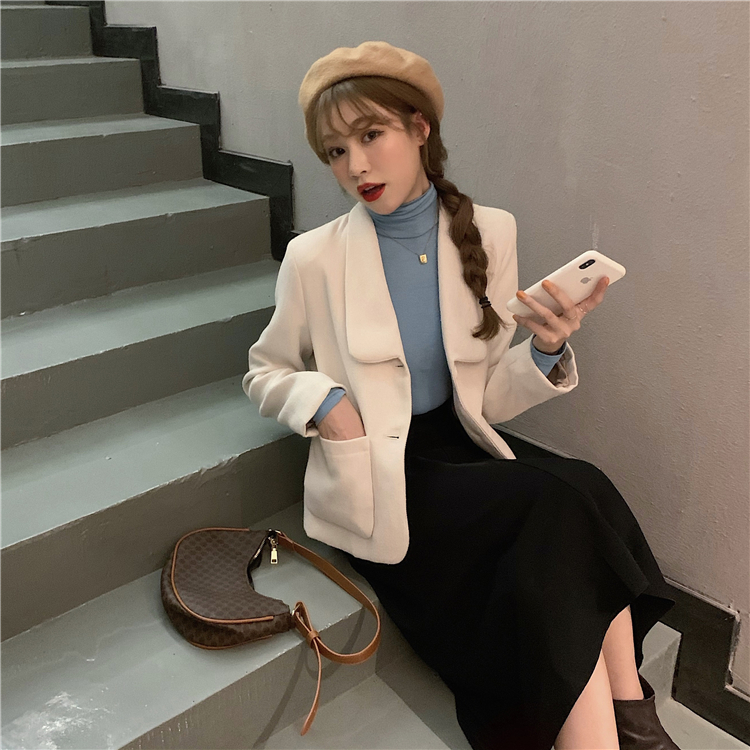 Real shot real price Korean casual suit coat