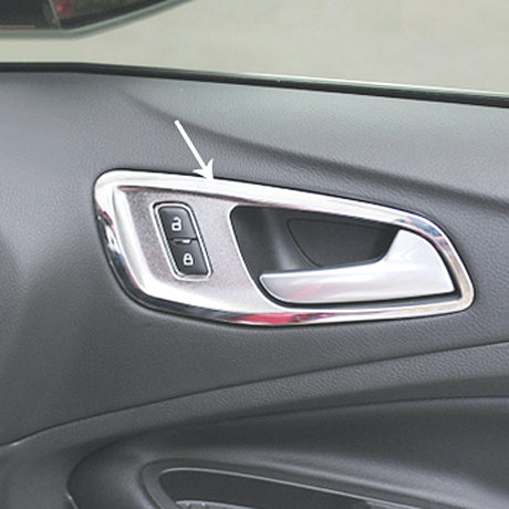 适用福特翼虎内拉手框 13-19款车内门碗贴片电镀铬内改装饰条亮框,汽车零部件/养护/美容/维保,车门拉手,淘宝优惠券,粉丝福利购,淘宝优惠卷