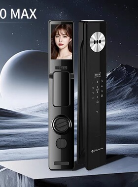 三星新款智能锁R60MAX全自动指纹锁家用防盗门人脸识别可视猫眼
