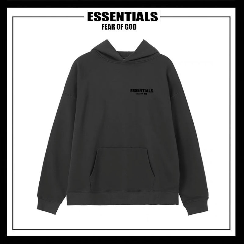 essentials背面压胶字母连帽卫衣