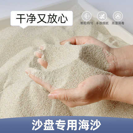 心理沙盘专用沙天然细海沙游戏模型宝宝儿童玩的沙子安全造景用沙