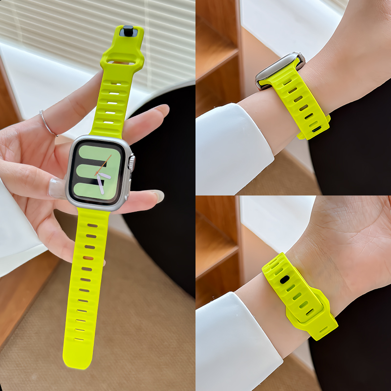 苹果iwatch表带秒变ultra硅胶