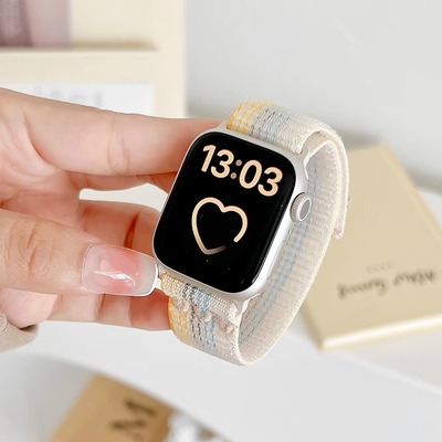 官方同款iwatchNK尼龙回环表带