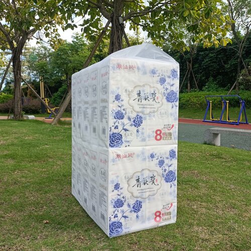 家用抽纸整件80包潮汕风青花瓷