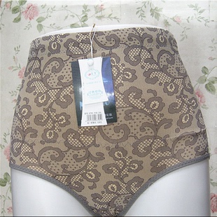 玉桂6676 石斑纹收腹提臂内裤纤维束腹高腰女士收腰内裤裤头6795