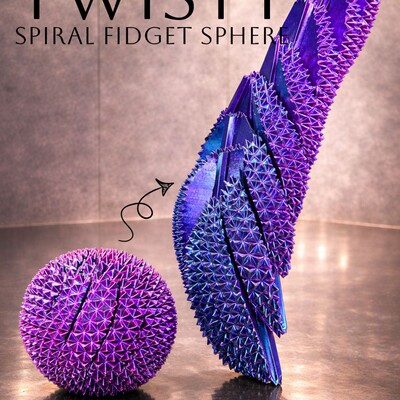 跨境尖刺感官按摩解压螺旋球Spiny Spiral Decompression Ball 球