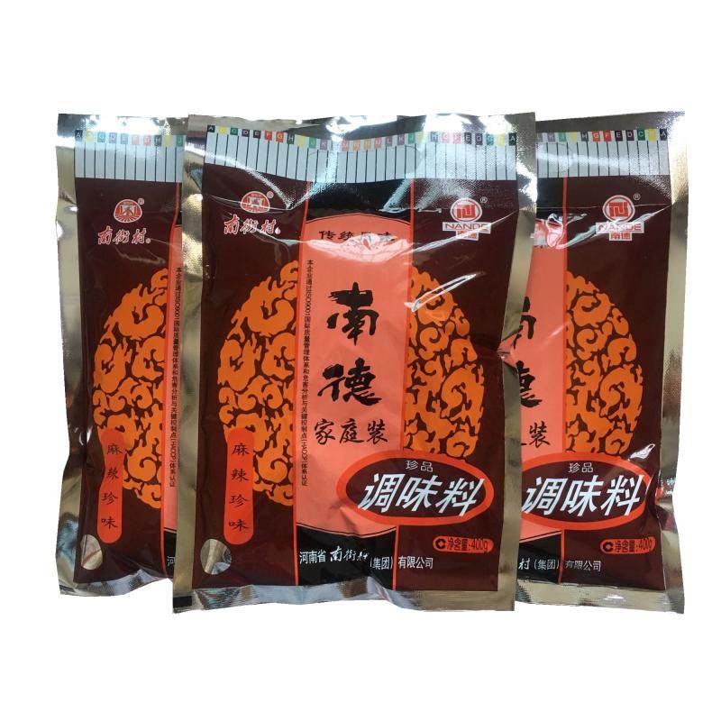 正品南德调味料 家庭装南街村调料麻辣珍味炒菜烧烤佐料400g*3袋