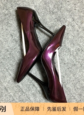 美国采购新上Roger Vivier RV紫色漆皮尖头细跟高跟鞋