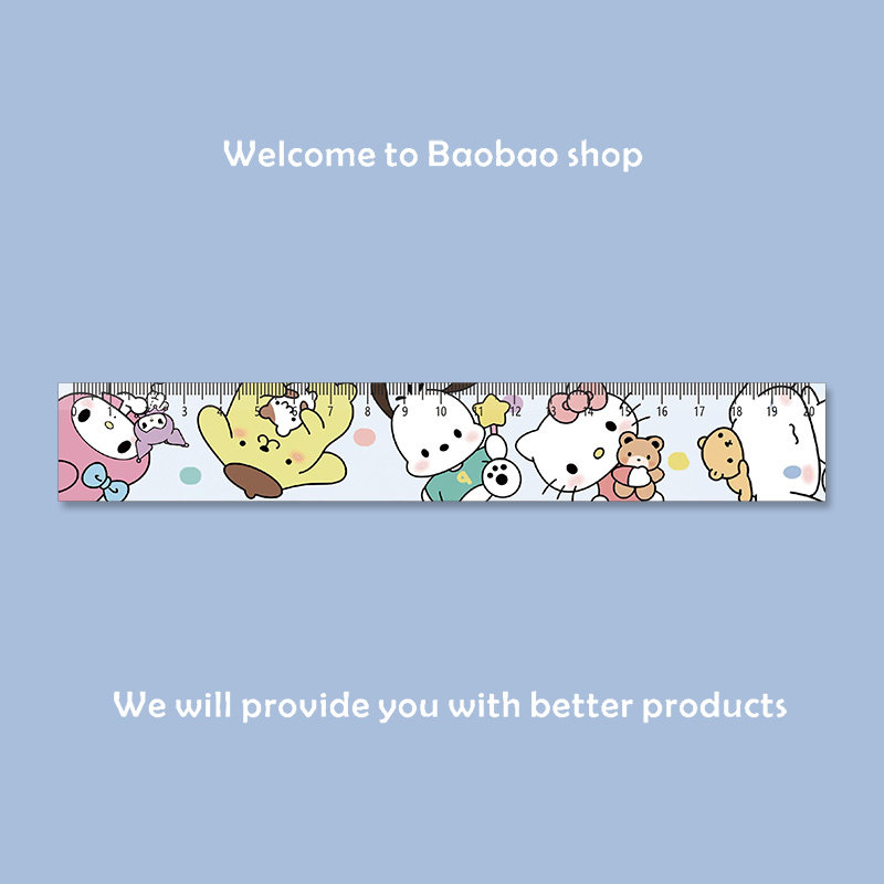狗狗猫咪小熊学生文具直尺子手账尺绘图刻度标尺子亚克力20cm厘米,文具电教/文化用品/商务用品,各类尺/三角板/量角器,淘宝优惠券,粉丝福利购,淘宝优惠卷