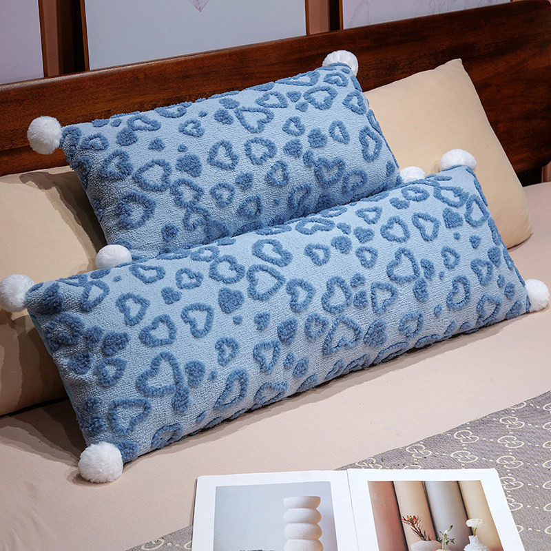 INS羊羔绒长方形抱枕长条枕女生