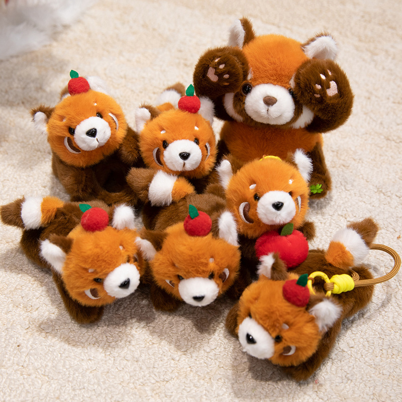 可爱小熊猫夹子毛绒玩具公仔