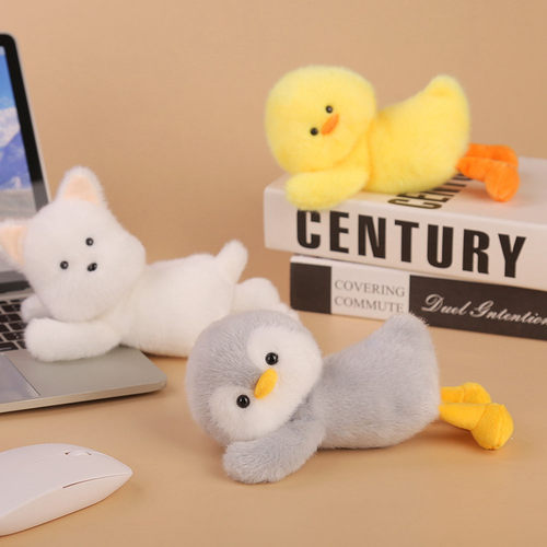 可爱掌中宝趴趴鸭玩偶桌面手腕垫