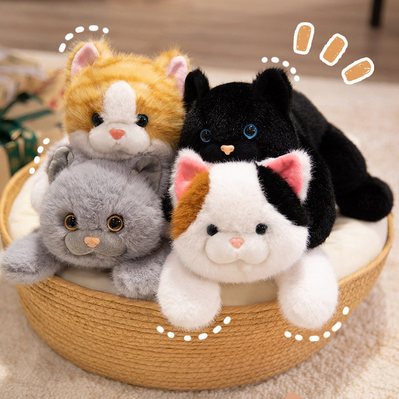趴姿小动物公仔猫咪海狮西高地宝宝睡觉抱枕解压玩偶儿童生日礼物