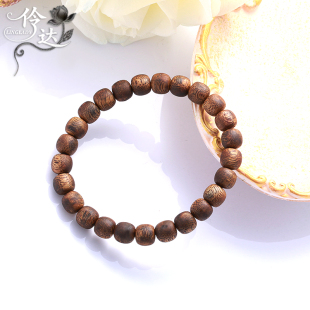 天然沉香木手串男女情侣款 文玩手链佛珠饰品