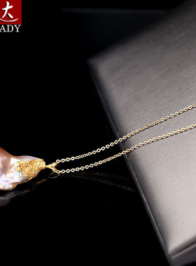 伶达饰品异形淡水珍珠项链