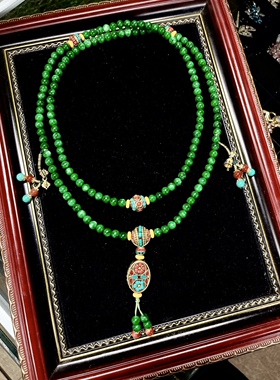 伶达饰品新中式斜挎链长款毛衣链项链中国风高档气质小众设计感