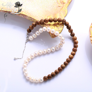 项链木质珠子高品质毛衣链女款 服饰搭配