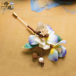伶达原创胸针手工文艺花朵胸饰