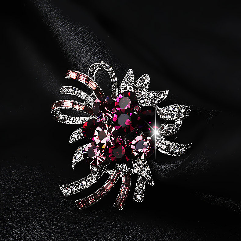 Broche femme LINGLADY en Zircon diamant - Ref 1185657 Image 3
