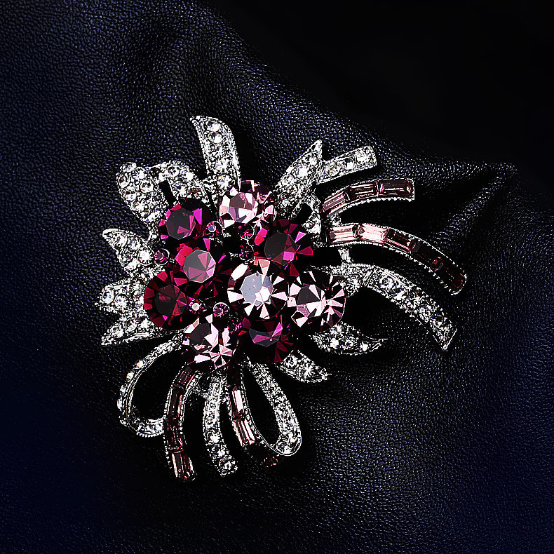 Broche femme LINGLADY en Zircon diamant - Ref 1185657 Image 5