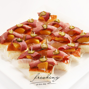 黄桃牛肉软松饼糕点传统特产咸肉松咸点即食冷餐会品桌蛋糕上海