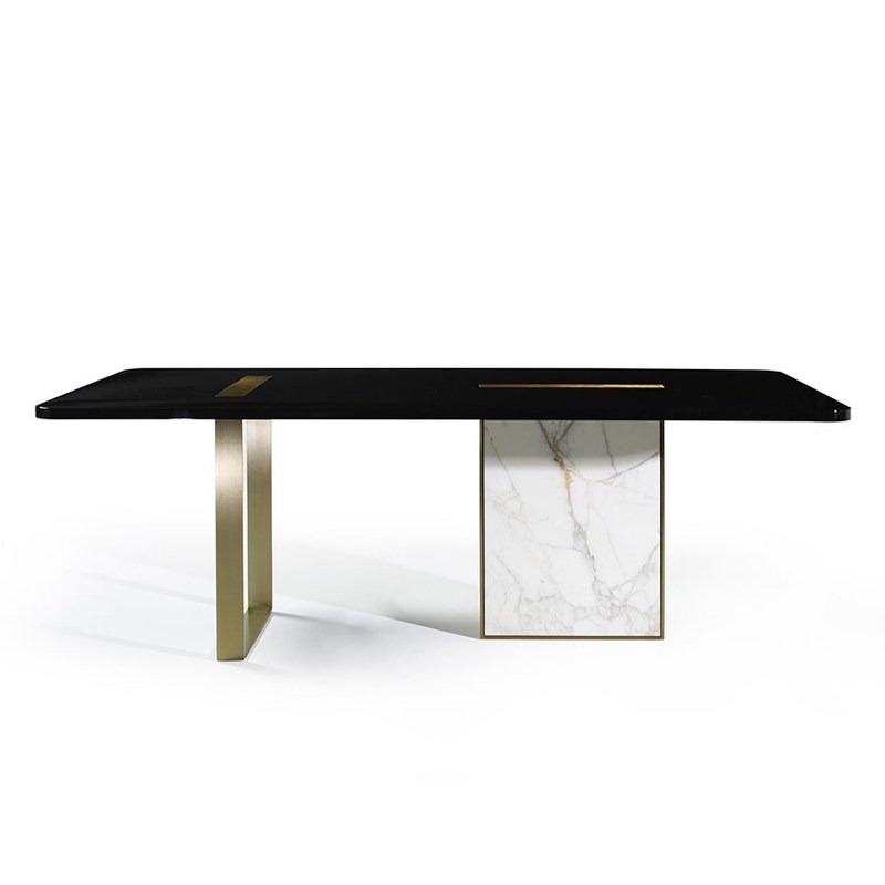 后现代简约大理石餐桌北欧长方形餐桌不锈钢轻奢家用餐厅餐台|ruв категории жилой мебели, Таблица класса, обеденный стол - от Buy2taobao.com для оказания профессиональной услуги покупки агента Taobao