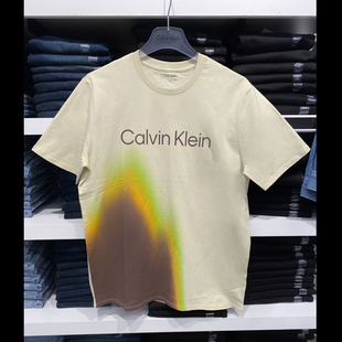 Calvin 2024新款 T恤修身 圆领短袖 休闲CM3 CK男士 纯棉时尚 Klein