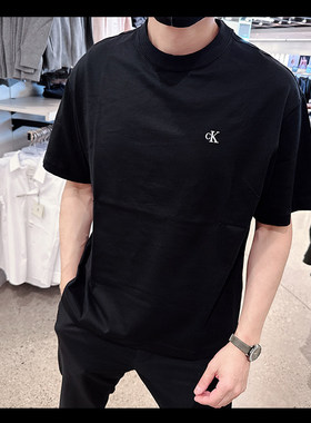 Calvin Klein CK男士夏季圆领纯棉时尚休闲宽松短袖T恤CM3-183