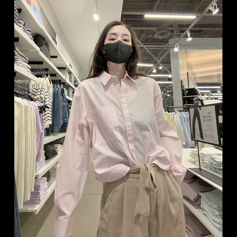 CK女士显瘦宽松版长袖衬衫