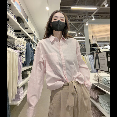 CK女士显瘦宽松版长袖衬衫