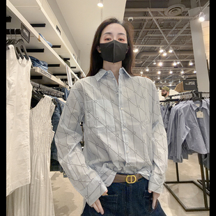 Calvin Klein CK女士时尚休闲舒适显瘦宽松版长袖衬衫CW752