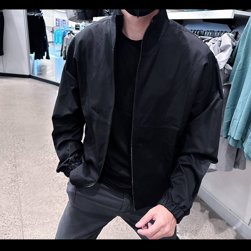 Calvin Klein CK男士立领夹克外套黑武士时尚休闲显瘦宽松CM8-89