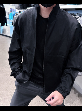 Calvin Klein CK男士立领夹克外套黑武士时尚休闲显瘦宽松CM8-89